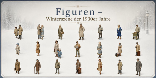 Figuren winterszene der - figuren,
